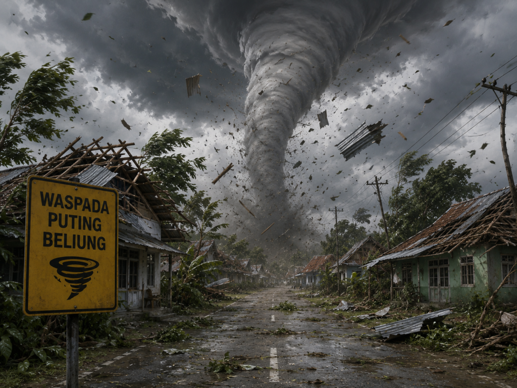 Bantu Rumah Guru Terdampak Puting Beliung di Panimbang